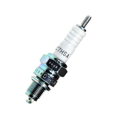 NGK C7HSA Spark Plug, NGK Standard, 10 mm Thread, 0.500 in Reach, Gasket Seat, Stock Number 4629, Non-Resistor, Each