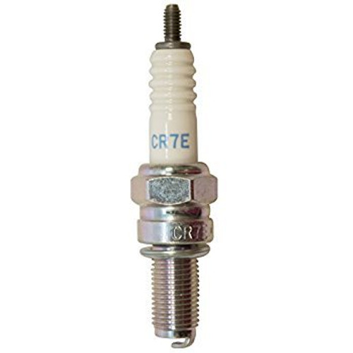 NGK CR7E Spark Plug, NGK Standard, 10 mm Thread, 0.749 in Reach, Gasket Seat, Stock Number 4578, Resistor, Each