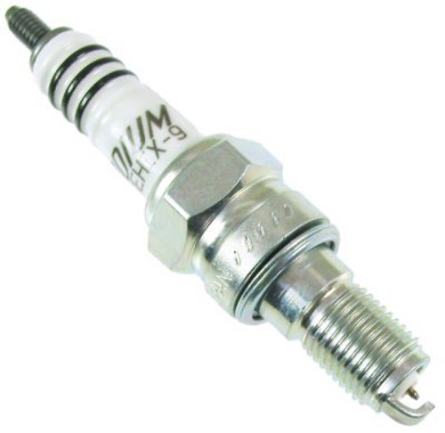 NGK CR8EHIX-9 Spark Plug, NGK Iridium IX, 10 mm Thread, 0.749 in Reach, Gasket Seat, Stock Number 3739, Resistor, Each