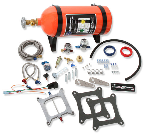 Nitrous Oxide Systems 07002NOS Nitrous Oxide System, Sniper, Wet, Single Stage, 150-250 HP, 10 lb Bottle, Orange, Square Bore, Kit