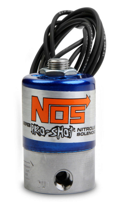 Nitrous Oxide Systems 18045NOS Nitrous Oxide Solenoid, Super Pro-Shot, 1/4 in NPT Inlet, 1/8 in NPT Outlet, Stainless, Nitrous, Each