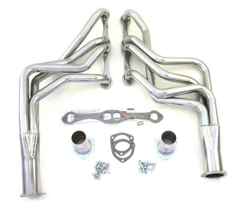 Patriot Exhaust H8047-1 Headers, Full Length, 1-5/8 in Primary, 3 in Collector, Steel, Metallic Ceramic, Small Block Chevy, GM A-Body / B-Body / F-Body / X-Body 1964-89, Pair