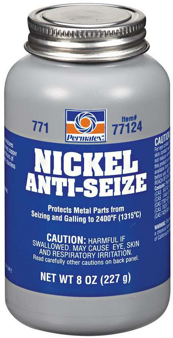 Permatex 77124 Anti-Seize, Nickel, Lubricant, 8.00 oz Brush Top Bottle, Each