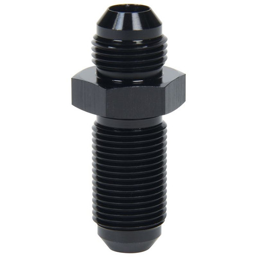 Allstar ALL49614 Bulkhead Fitting, -10 AN, Straight, Black, Aluminum, Each