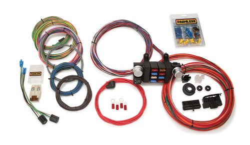Painless Wiring 10308 Car Wiring Harness, Customizable, Complete, 18 Circuit, Universal, Kit