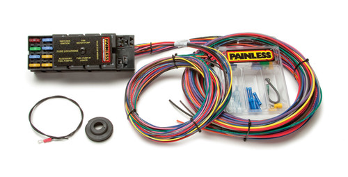 Painless Wiring 50001 Car Wiring Harness, Race Car Only, Complete, 10 Circuit, Universal, Kit