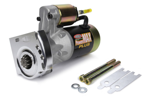 Powermaster 9004-9 Starter, PowerMAX Plus, 3.7:1 Gear Reduction, Black Paint, 168 Tooth Flywheel, GM LS-Series, Each