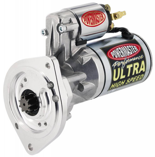 Powermaster 9455 Starter, Ultra Torque, 3.75:1 Gear Reduction, Natural, Big Block Ford / Cleveland / Modified, Each