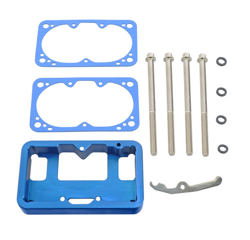 Quick Fuel Technology 34-104QFT Fuel Bowl Extension, Gaskets / Hardware, Aluminum, Blue Anodized, Quick Fuel Carburetors, Each