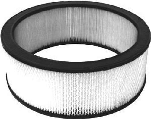 Racing Power Co-Packaged R2287 Air Filter Element, Round, 14 in Diameter, 5 in Tall, Paper, White, Universal, Each
