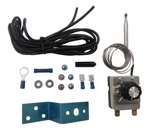 Racing Power Co-Packaged R3106 Fan Controller, Adjustable, 160-240 Degree F Activation Range, Push-In Temperature Sensor, Harness / Relay, Universal, Kit