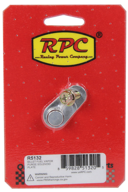 Racing Power Co-Packaged R5132 EVAP Purge Solenoid Plug, Bolt / O-Ring Included, Aluminum, Natural, GM LS-Series Manifolds, Kit