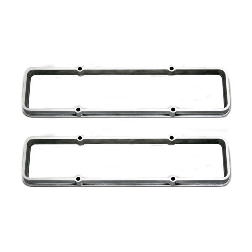 Racing Power Co-Packaged R7664 Valve Cover Spacer, 1 in Tall, Aluminum, Polished, Small Block Chevy, Pair