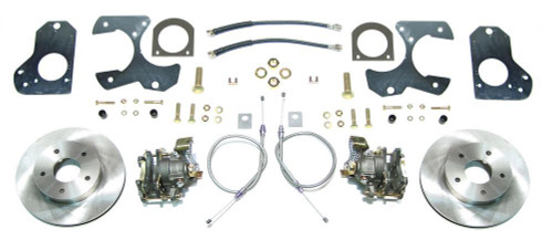 Right Stuff Detailing AFXDS78 Brake System, Disc Conversion, Rear, 1 Piston Caliper, 11.00 in Rotors, GM G-Body 1978-88, Kit