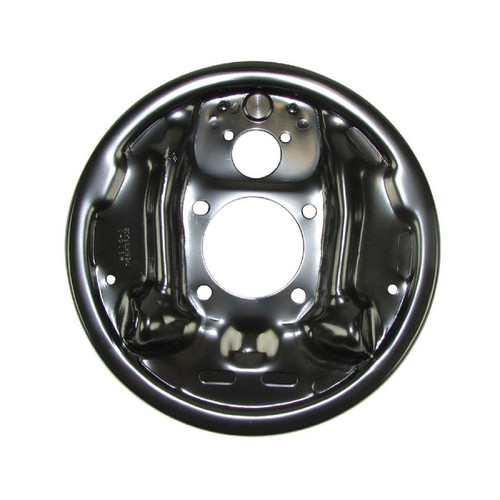 Right Stuff Detailing DBBP81L Drum Backing Plate, Driver Side, 9.5 in, 2.75 in Center Hole, Steel, Black Paint, GM A-Body 1964-72 / GM F-Body 1967-69 / GM X-Body 1964-72, Each