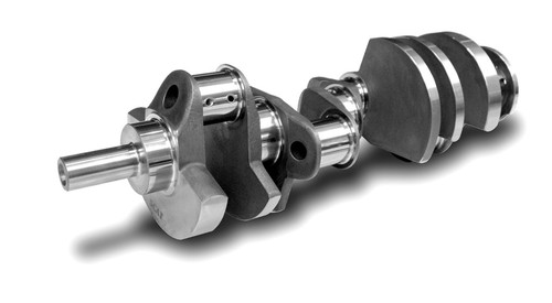 Scat Enterprises 4-400P-4000-6700-2200 Crankshaft, 4.000 in Stroke, Internal Balance, Forged Steel, 2-Piece Seal, Pontiac V8, Each