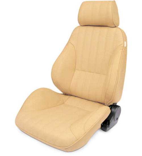 Scat Enterprises 80-1000-54L Seat, Rally 1000 Series, Driver Side, Sliders, Reclining, Side Bolsters, Vinyl, Beige, Each