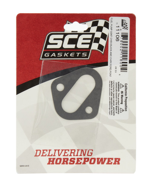 SCE Gaskets 11106 Fuel Pump Gasket, Composite, Small Block Chevy, Each