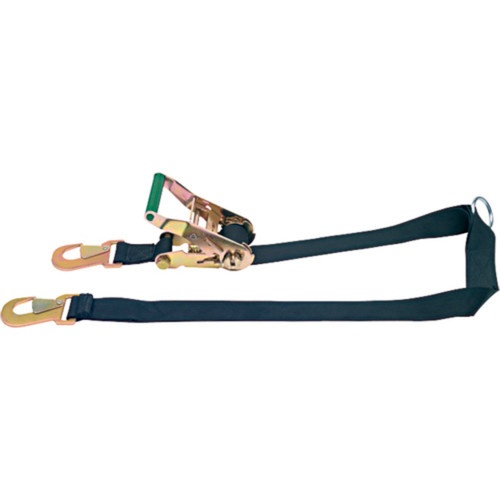 Simpson Safety 35009BL Ratchet Tie Down, 2 in Wide, 8 in Long, 1400 lb Capacity, Adjustable, Polyester, Blue, Each