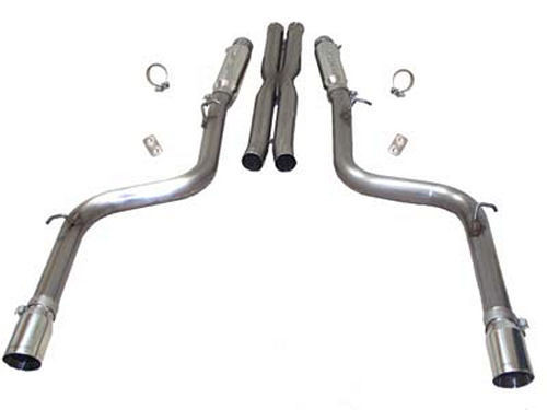 Slp Performance D31005 Exhaust System, Loud Mouth II, Cat-Back, 3 in Diameter, 4 in Tips, Stainless, SRT-8, Chrysler 300 / Dodge Charger 2005-14, Kit