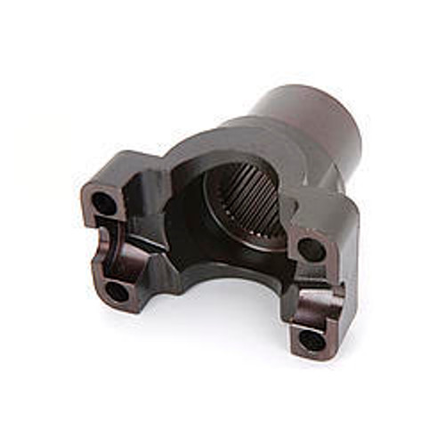 Strange U1607 Pinion Yoke, 10 Spline, 3.375 in Long, Steel, Natural, 1350 U-Joint, Mopar 8.75 in, Each