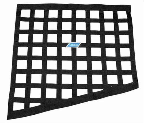 Stroud Safety 501-01 Window Net, SFI 27.1, 1 in Webbing, 18 x 24 x 24 in Trapezoid, Black, Each