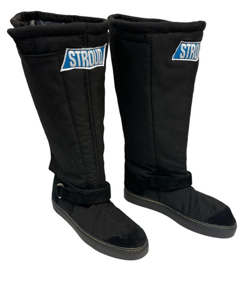 Stroud Safety 820-11 Driving Boot, SFI 3.3/20, Nomex / Leather, Black, Size 11, Pair