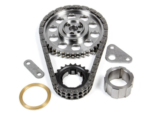 Trick Flow TFS-30678533 Timing Chain Set, Double Roller, Keyway Adjustable, Hardware included, Steel, GM LS-Series, Kit