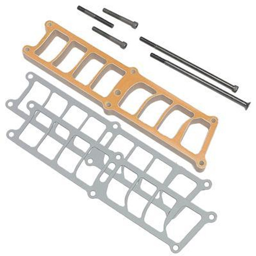 Trick Flow TFS-51520006 Intake Plenum Spacer, EFI Heat, 1 in Tall, Gaskets / Hardware, Phenolic, Holley Manifold, Small Block Ford, Kit