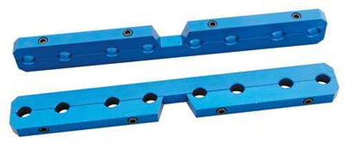 Trick Flow TFS-51700701 Rocker Arm Stud Girdle, 7/16-20 in Adjusting Nuts, Aluminum, Blue Anodized, Trick Flow Twisted Wedge High Port Head, Small Block Ford, Pair