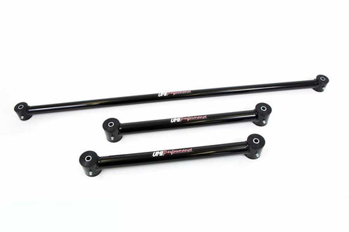 Umi Performance 201520-B Rear Suspension Kit, Tubular, Panhard Bar / Lower Trailing Arms, Steel, Black Powder Coat, GM F-Body 1982-2002, Kit