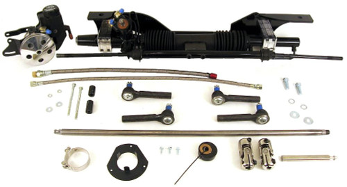 Unisteer Perf Products 8010820-01 Rack and Pinion, Power, Aluminum, Black Powder Coat, Early, Ford Mustang 1967, Kit