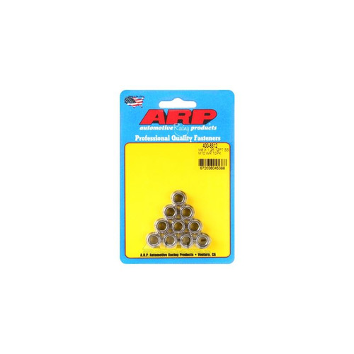 ARP 400-8312 Nuts, M8 x 1.25 Thread, 12-Point, Stainless Steel, Polished, Set of 10