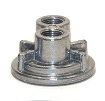 Wix Racing Filters 24730 Oil Filter Adapter, Bypass, Block Mount, 3/4-16 Center Thread, 1/2 in NPT Inlet, 1/2 in NPT Outlet, Aluminum, Natural, Each