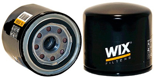 Wix Racing Filters 51334 Oil Filter, Canister, Screw-On, 3.238 in Tall, 20 mm x 1.5 Thread, 21 Micron, Steel, Black Paint, Various Applications, Each