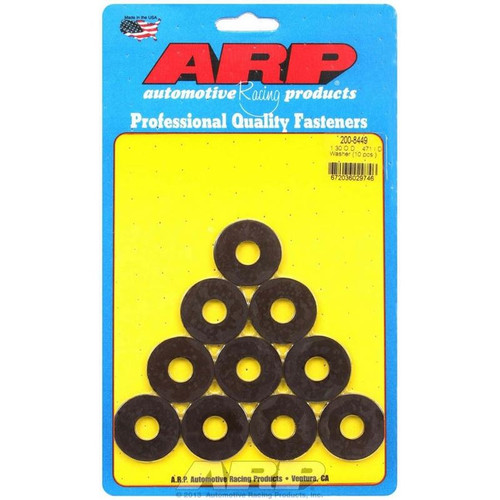 ARP 200-8449 Flat Washers, 0.473 in. ID, 1.300 in. OD, 0.120 in. Thick, Chromoly, Set of 10