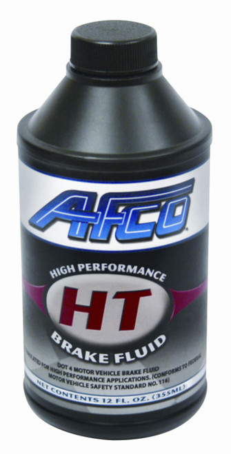 Afco Racing Products AFC6691901 Brake Fluid, High Performance HT, DOT 4, 12.0 oz Bottle, Each