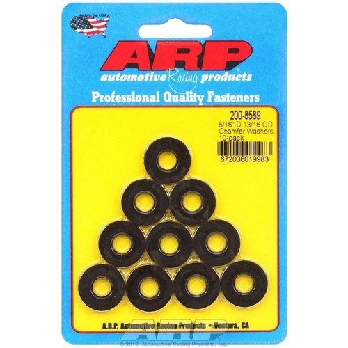 ARP 200-8589 Flat Washers, 0.313 in. ID, 0.813 in. OD, 0.120 in. Thick, Chromoly, Set of 10