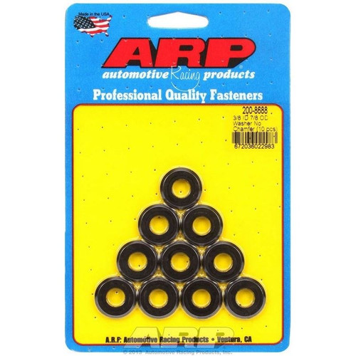 ARP 200-8688 Flat Washers, 3/8 in. ID, 7/8 in. OD, 0.150 in. Thick, Chromoly, Set of 10