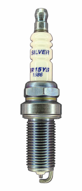 Brisk Racing Spark Plugs ER15YS Spark Plug, Silver Racing, 14 mm Thread, 26.1 mm Reach, Heat Range 15, Gasket Seat, Resistor, Each