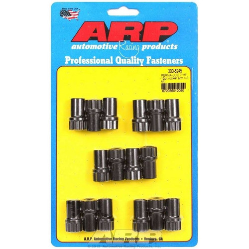 ARP 300-8245 Perma-Loc Rocker Arm Nuts, 7/16 in. Thread, 1.200 in. Long, Stud Girdle, Set of 16