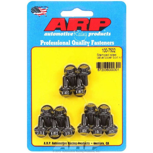 ARP 100-7502 Valve Cover Bolt Kit, 0.515 in. Long, 12-Point, Chromoly, Set of 14