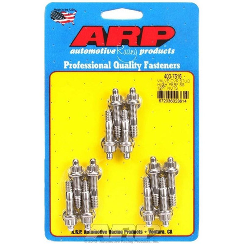 ARP 400-7616 Valve Cover Stud Kit, 1.500 in. Long, 12-Point, Stainless Steel, Set of 12