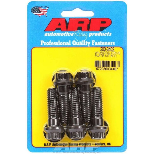 ARP 200-3402 Universal Drive Plate Bolts, 7/16-14 in. Thread, 1.500 in. Long, Set of 5