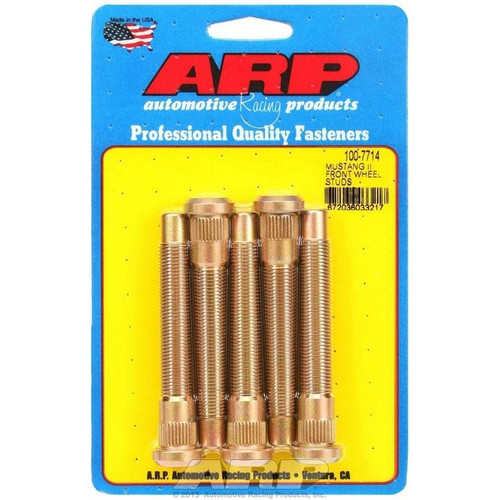 ARP 100-7714 Ford Mustang II, Front Wheel Studs, 1/2-20 in. Thread, 3.435 in. Long, Set of 5