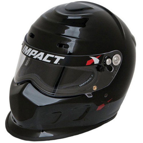 Impact Racing 13020610 Champ Helmet, Full Face, Snell SA2020, Head and Neck Support Ready, Black, X-Large, Each