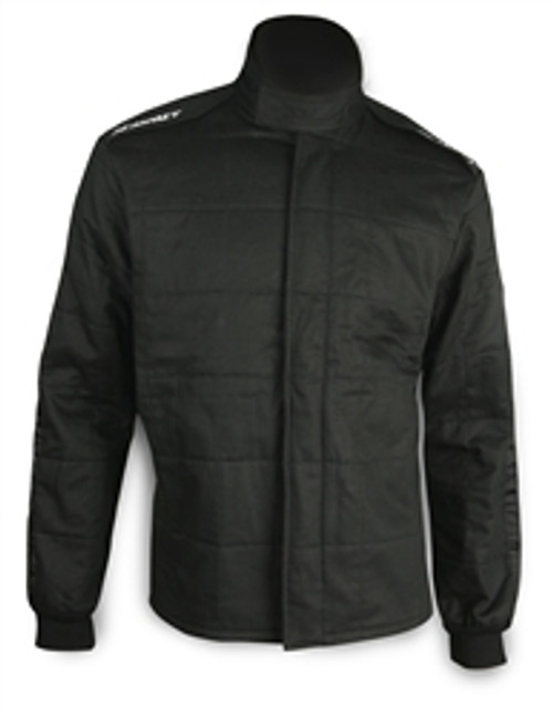 Impact Racing 21110410 Paddock Driving Jacket, SFI 3.2A/5, Multi Layer, Fire Retardant Cotton, Black, Medium, Each
