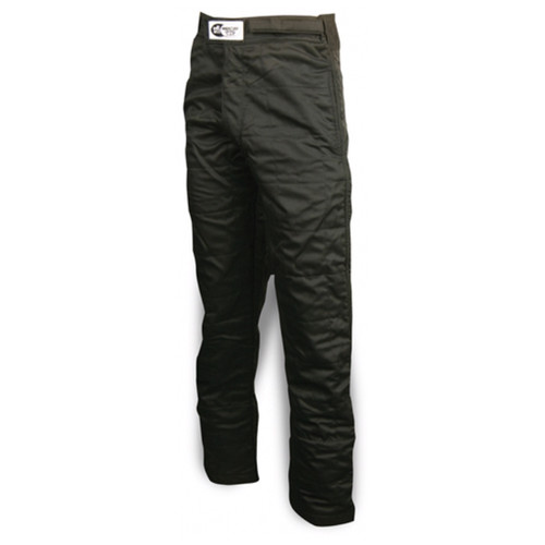 Impact Racing 23319510 Racer2020 Driving Pants, SFI 3.2A/5, Double Layer, Nomex, Black, Large, Each