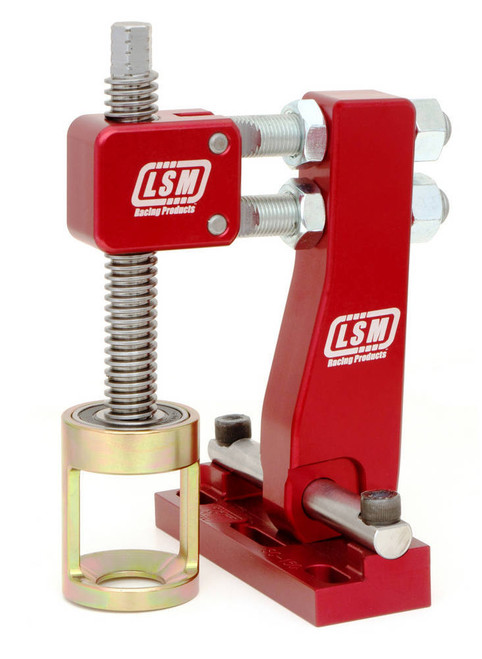 LSM Racing Products SC-150 Valve Spring Compressor, Head-On, Shaft Mount, Aluminum, Red Anodized, Various Applications, Kit