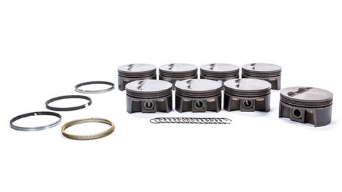 Mahle Pistons 930200040 Piston and Ring, PowerPak, Forged, 4.040 in Bore, 1.0 x 1.0 x 2.0 mm Ring Groove, Minus 5.00 cc, Small Block Chevy, Kit